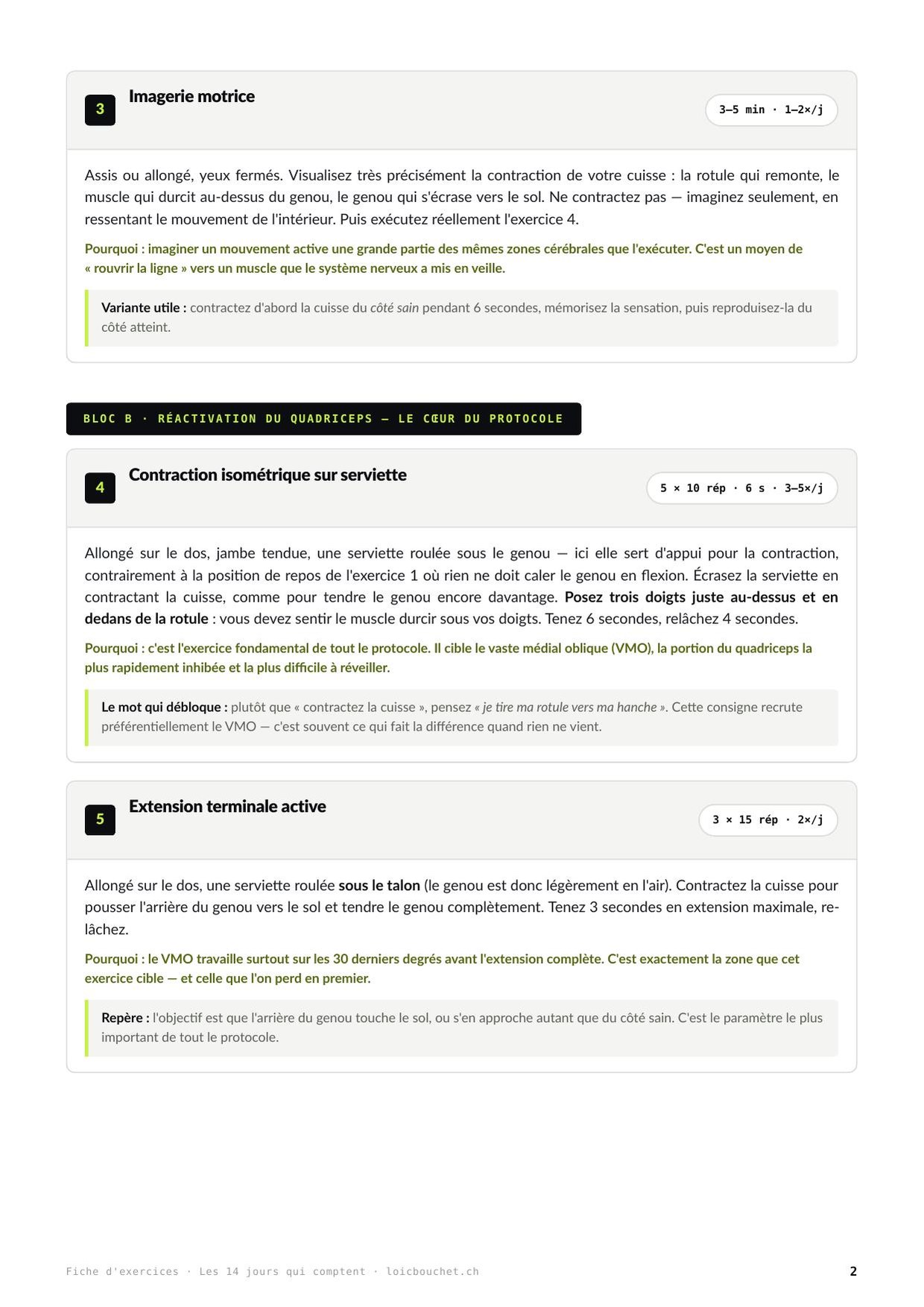 Fiche d'exercices
